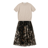 Vivara – Women's Soft Knit & Leopard Skirt Set