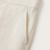 Florena – High Waist Wide Leg Trousers with Chain Accent