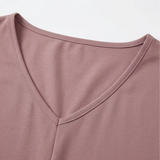 Veluna – Twist-Knot V-Neck Top for Effortless Everyday Style