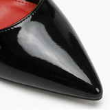 Lusoire – Glossy D'Orsay Stiletto Heels for Women