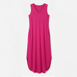 Vivara – Flowy V-Neck Maxi Dress with Pockets