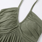 Solenne – Women's Flowy Halter Maxi Dress