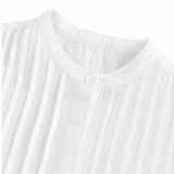 Costera – Flowy Pintuck Shirt Dress, Linen-look, Midi Length