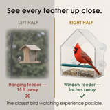 Birdvue – Crystal Clear Window Bird Feeder