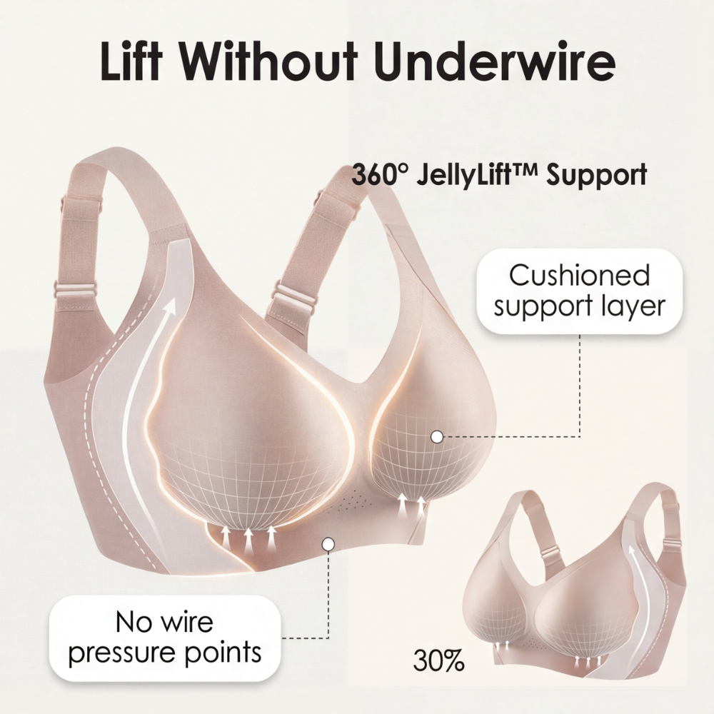 Veluna – Women's Full Coverage Wireless Support Bra