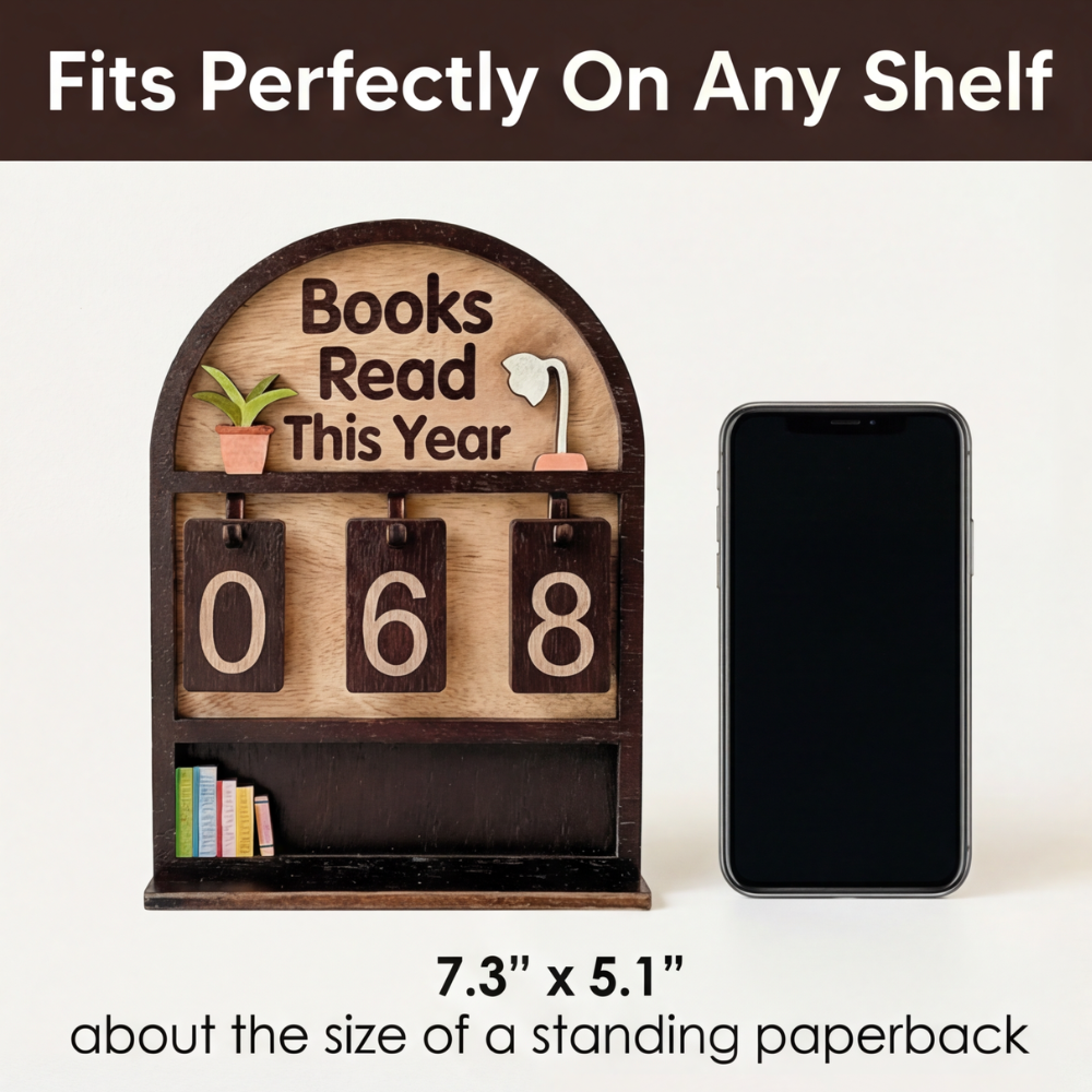 Pagewise – Wooden Reading Book Counter