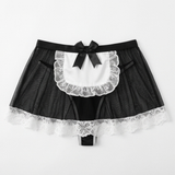 Ravelle – Lace Maid Lingerie Set with Pearl Chain