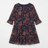 Floressa – Women's Tiered Chiffon Paisley Midi Dress