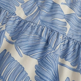Liriosa – Women's Palm-Print Strapless Maxi Dress