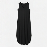 Vivara – Flowy V-Neck Maxi Dress with Pockets