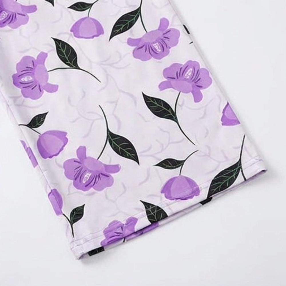 Sereya – Women's Breezy Floral Capri Pajama Set
