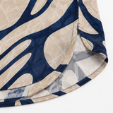 Easewear – Geometric Midi Dress That Skims, Not Clings
