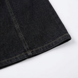 Aurelene – Women's V-Neck Denim Dress with Pockets