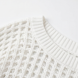 Solenya – Women's Breezy Open-Knit Summer Top