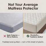Slumbelle – Waterproof Quilted Mattress Cover & Pillowcase Set