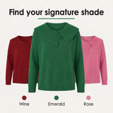 Collara – Asymmetric Collar Knit Sweater
