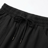 Lounella – Women's Soft Cropped Wide-Leg Pants
