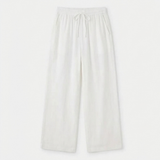 Linara – Women's Wide Leg Linen Look Drawstring Trousers