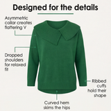 Collara – Asymmetric Collar Knit Sweater
