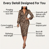 Luxora – Leopard Print Midi Dress