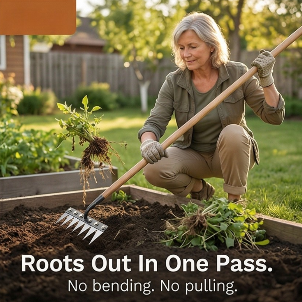 Rootgrip – Heavy Duty Garden Weeding Rake