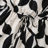 Lunavia – Women's Off-Shoulder Leaf-Print Romper