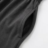 Veluna – Crossover V-Neck Midi Dress with Pockets