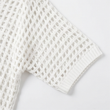 Solenya – Women's Breezy Open-Knit Summer Top