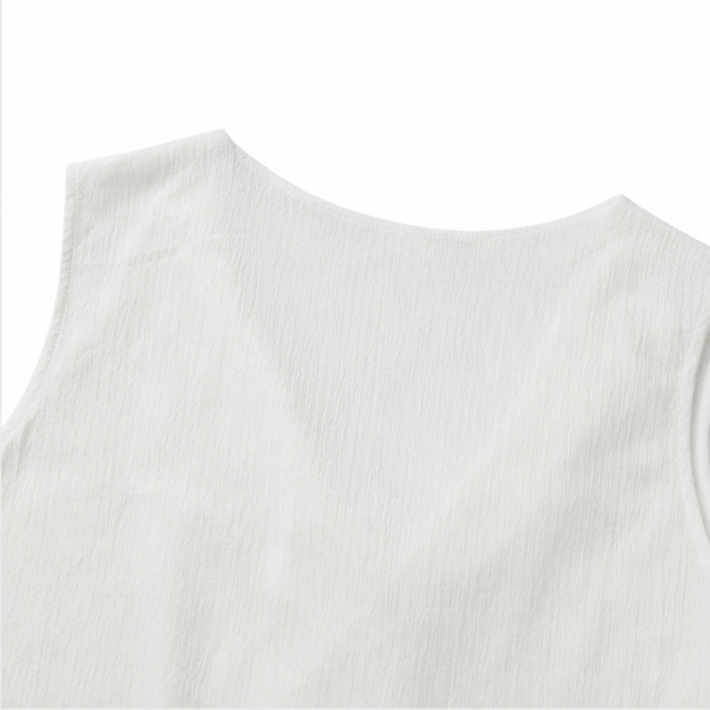 Solenne – Cowl Neck Mini Dress with Pockets, Slim Fit Sleeveless Shift
