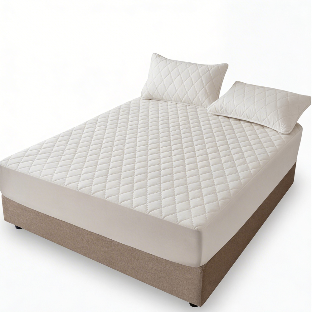 Slumbelle – Waterproof Quilted Mattress Cover & Pillowcase Set