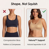 Veluna – Women's Wireless Support Bra with Hidden Gel Lift