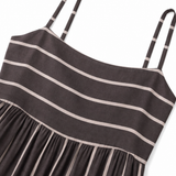 Solène – Striped Cami Maxi Dress with Smocked Back
