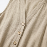 Solaine – Women's breezy button front jumpsuit