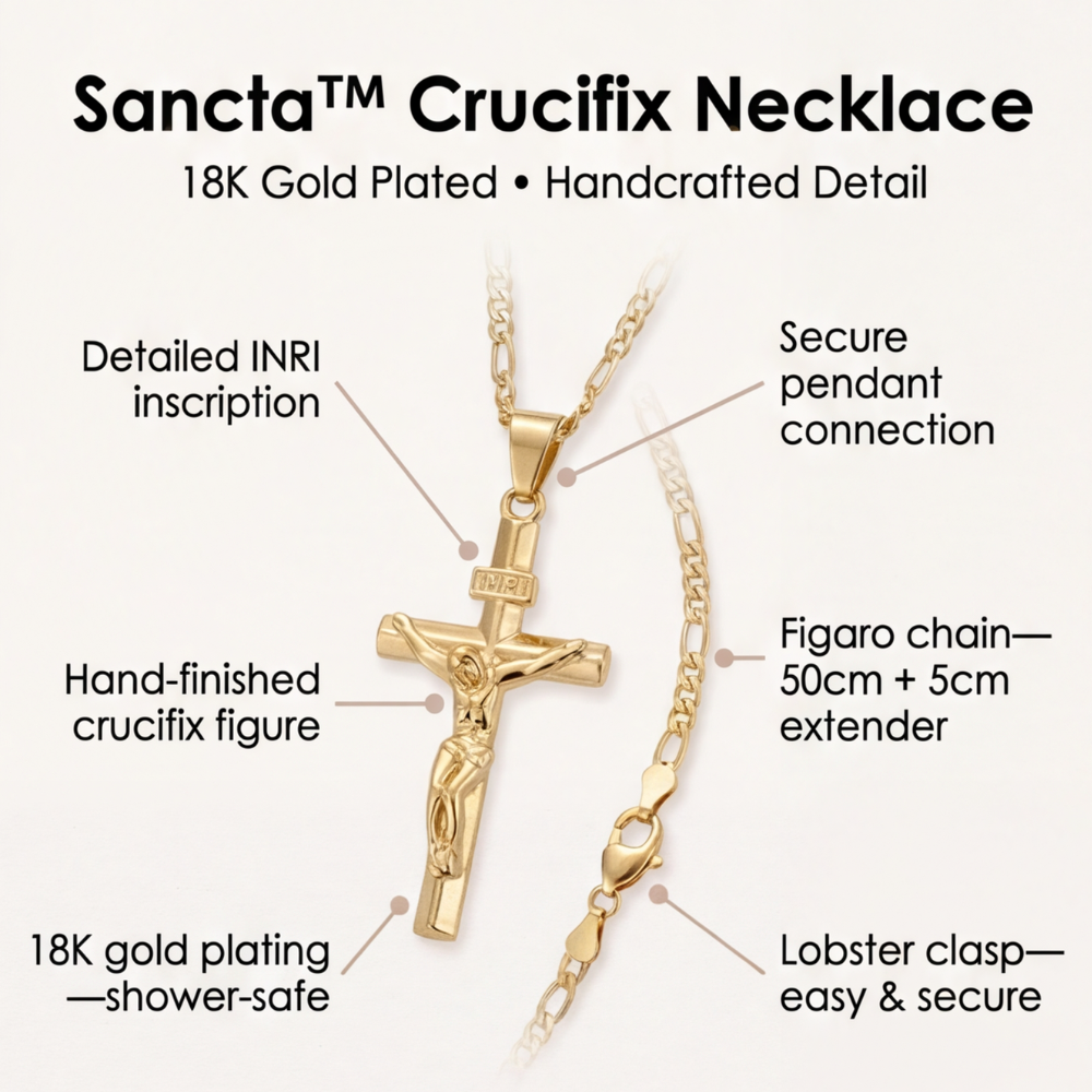 Sancta – Fashionable Crucifix Necklace
