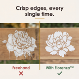 Florenza – Large Reusable Flower Stencils (Set of 6)