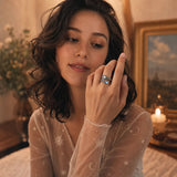 Lunavia – Vintage Moonstone Teardrop Ring