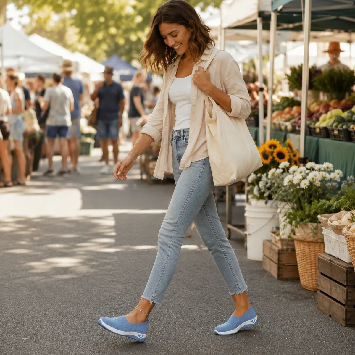 Wavella – Lightweight Slip-On Walking Shoes for Women