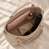 Belluna – 4-Piece Matching Handbag Set, Leather Tote Crossbody Pouch Card Holder