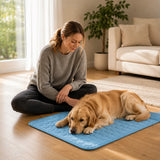 Coolabee – Cooling Mat for Dogs & Cats, No-Freeze Washable Pet Pad