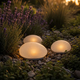 Lumora – Solar Garden Stone Light, Warm Glow, Weatherproof Outdoor Decor