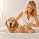 Pawlush – Dog Bath Brush with Built-in Shampoo Dispenser