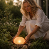 Lumora – Solar Garden Stone Light, Warm Glow, Weatherproof Outdoor Decor