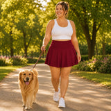 Movella – Plus Size Tennis Skort with Built-in Shorts and Pockets