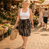 Wearbella – Retro Printed Wide-Leg Summer Shorts for Women