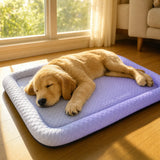 Puralo – Ice silk-like cooling pet bed with raised edges for dogs and cats