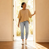 Wearlyn – Oversized Split-Hem T-Shirt with Flared Sleeves