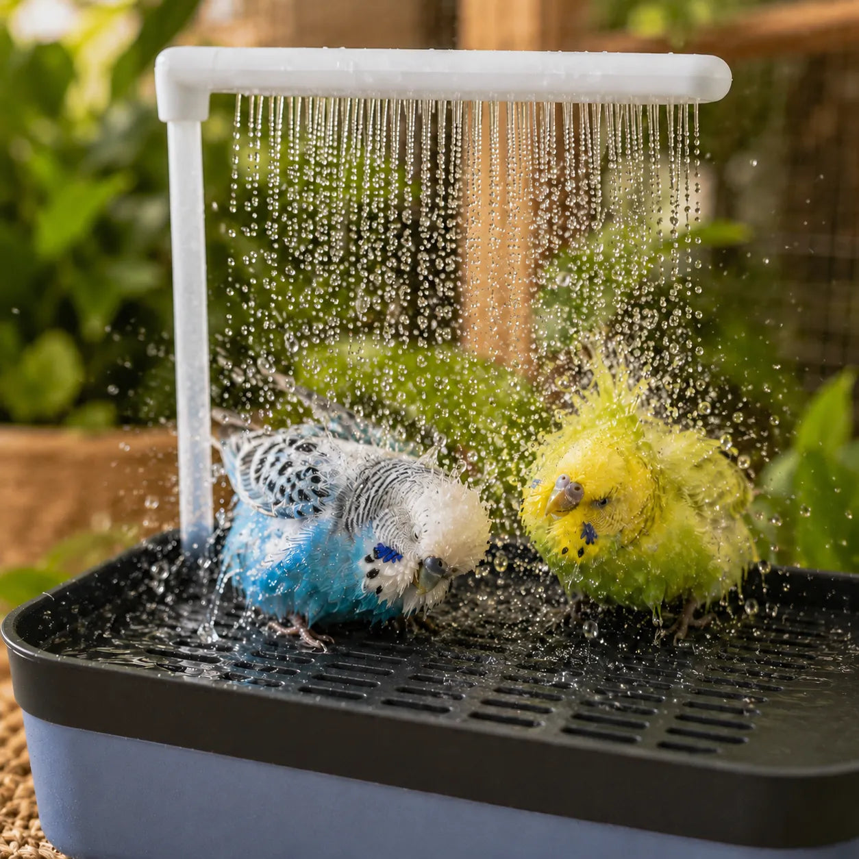 Pluvia – Electric Bird Bath with Rain Shower and Soaking Bowl