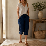 Lunava – Lace-Side Capri Pants for Women