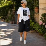 Sunlora – Women's Graphic Tee and Bermuda Shorts Set
