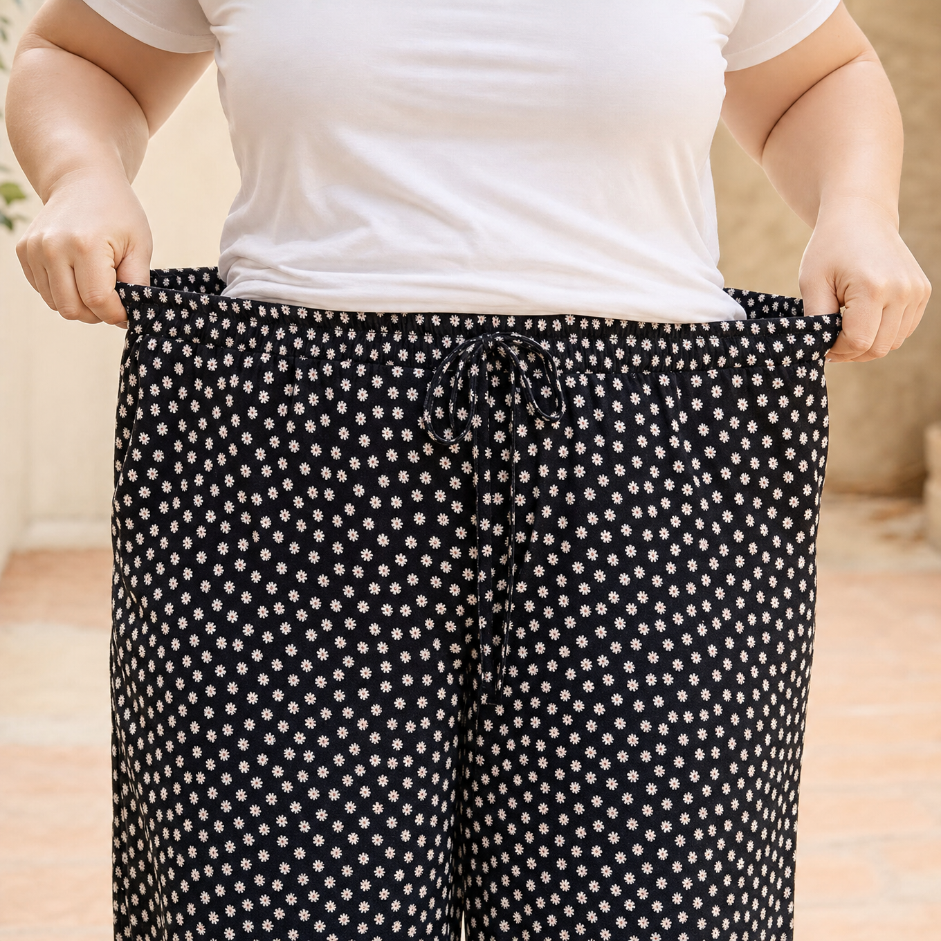 Wearbella – Retro Printed Wide-Leg Summer Shorts for Women